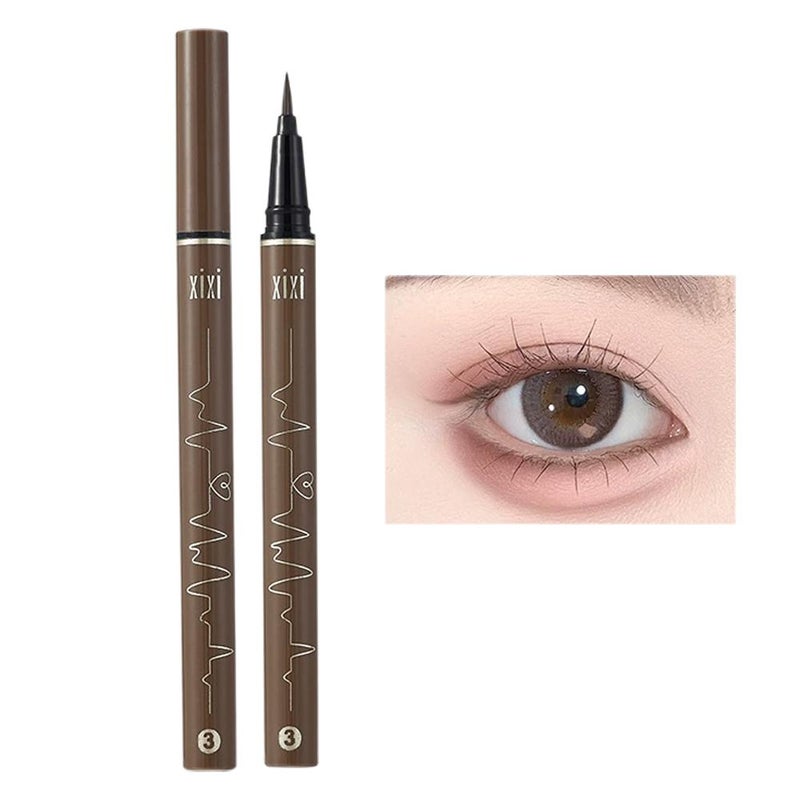The fine-tipped eyeliner is easy to use, doesn't smudge easily, and provides natural highlight and vibrant color.